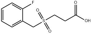 3-[(2-fluorobenzyl)sulfonyl]propanoic acid Struktur