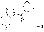 1-methyl-3-(pyrrolidin-1-ylcarbonyl)-4,5,6,7-tetrahydro-1H-pyrazolo[4,3-c]pyridine hydrochloride Struktur