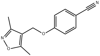 4-[(3,5-dimethylisoxazol-4-yl)methoxy]benzonitrile Struktur