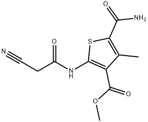 5-氨基羰基-2-(2-氰基乙?；被?-4-甲基-噻吩-3-甲酸甲酯, 515860-78-3, 結(jié)構(gòu)式