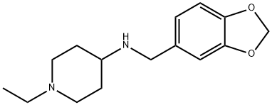 N-(1,3-benzodioxol-5-ylmethyl)-1-ethylpiperidin-4-amine Struktur