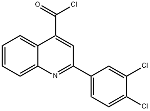 2-(3,4-dichlorophenyl)quinoline-4-carbonyl chloride Struktur