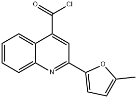 2-(5-methyl-2-furyl)quinoline-4-carbonyl chloride Struktur