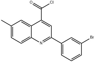 2-(3-bromophenyl)-6-methylquinoline-4-carbonyl chloride Struktur