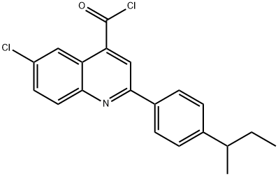 2-(4-sec-butylphenyl)-6-chloroquinoline-4-carbonyl chloride Struktur