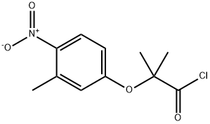 2-methyl-2-(3-methyl-4-nitrophenoxy)propanoyl chloride Struktur