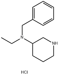 N-Benzyl-N-ethyl-3-piperidinamine dihydrochloride Struktur