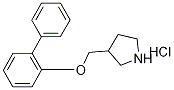 3-[([1,1'-Biphenyl]-2-yloxy)methyl]pyrrolidinehydrochloride Struktur