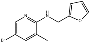 N-(5-Bromo-3-methyl-2-pyridinyl)-N-(2-furylmethyl)amine Struktur