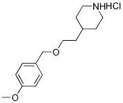 4-{2-[(4-Methoxybenzyl)oxy]ethyl}piperidinehydrochloride Struktur