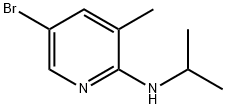 5-Bromo-N-isopropyl-3-methyl-2-pyridinamine Struktur