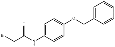 N-[4-(Benzyloxy)phenyl]-2-bromoacetamide Struktur