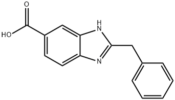 2-Benzyl-1H-benzimidazole-6-carboxylic acid Struktur