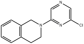 2-(6-Chloro-2-pyrazinyl)-1,2,3,4-tetrahydroisoquinoline Struktur