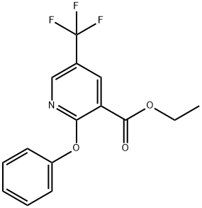 Ethyl 2-phenoxy-5-(trifluoromethyl)nicotinate Struktur