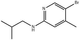 5-Bromo-N-isobutyl-4-methyl-2-pyridinamine Struktur