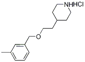 4-{2-[(3-Methylbenzyl)oxy]ethyl}piperidinehydrochloride Struktur