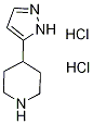 4-(2H-Pyrazol-3-yl)-piperidine dihydrochloride Struktur