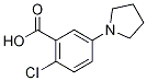 2-Chloro-5-pyrrolidin-1-yl-benzoic acid Struktur