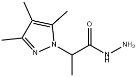 1H-pyrazole-1-acetic acid, alpha,3,4,5-tetramethyl-, hydra Struktur