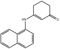 2-cyclohexen-1-one, 3-(1-naphthalenylamino)- Struktur