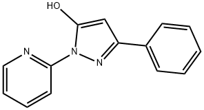 1H-pyrazol-5-ol, 3-phenyl-1-(2-pyridinyl)- Struktur