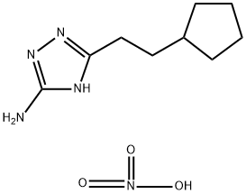 1H-1,2,4-triazol-3-amine, 5-(2-cyclopentylethyl)- Struktur