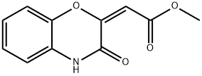 Methyl (2E)-(3-oxo-3,4-dihydro-2H-1,4-benzoxazin-2-ylidene)acetate Struktur