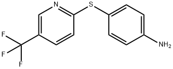 4-{[5-(Trifluoromethyl)-2-pyridinyl]-sulfanyl}aniline Struktur