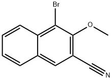 4-Bromo-3-methoxy-2-naphthonitrile Struktur