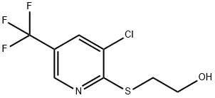 2-(3-Chloro-5-(trifluoromethyl)pyridin-2-ylsulfanyl)ethanol Struktur