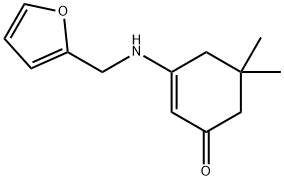 3-[(2-Furylmethyl)amino]-5,5-dimethylcyclohex-2-en-1-one Struktur