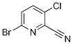 6-Bromo-3-chloro-2-cyanopyridine Struktur