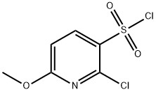 2-Chloro-6-methoxy-pyridine-3-sulfonyl chloride Struktur