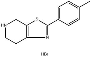 2-(4-Methylphenyl)-4,5,6,7-tetrahydro-[1,3]thiazolo[5,4-c]pyridine hydrobromide Struktur