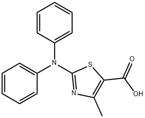 2-(Diphenylamino)-4-methyl-1,3-thiazole-5-carboxylic acid Struktur