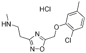 (2-{5-[(2-Chloro-5-methylphenoxy)methyl]-1,2,4-oxadiazol-3-yl}ethyl)methylamine hydrochloride Struktur