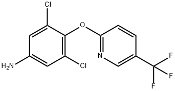 2-(4-Amino-2,6-dichlorophenoxy)-5-(trifluoromethyl)pyridine Struktur