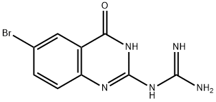 N-(6-Bromo-4-hydroxyquinazolin-2-yl)guanidine Struktur