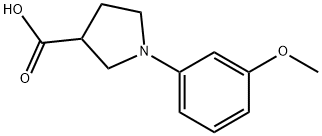 1-(3-METHOXYPHENYL)PYRROLIDINE-3-CARBOXYLICACID Struktur