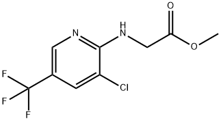 METHYL{[3-CHLORO-5-(TRIFLUOROMETHYL)PYRIDIN-2-YL]AMINO}ACETATE Struktur