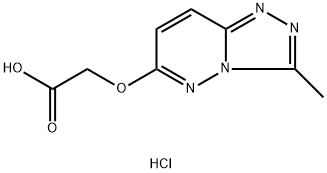 (3-METHYL-[1,2,4]TRIAZOLO[4,3-B]PYRIDAZIN-6-YLOXY)-ACETIC ACID HYDROCHLORIDE Struktur