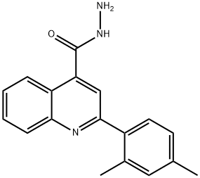 2-(2,4-DIMETHYLPHENYL)QUINOLINE-4-CARBOHYDRAZIDE Struktur