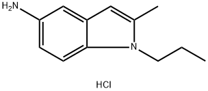 2-METHYL-1-PROPYL-1H-INDOL-5-YLAMINE HYDROCHLORIDE Struktur