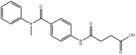 4-{4-[(METHYLANILINO)CARBONYL]ANILINO}-4-OXOBUTANOIC ACID Struktur