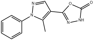 5-(5-methyl-1-phenyl-1h-pyrazol-4-yl)-1,3,4-oxadiazol-2(3h)-one Struktur