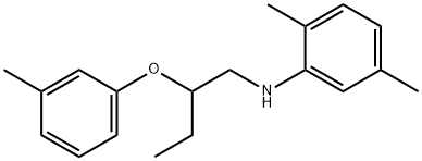 2,5-Dimethyl-N-[2-(3-methylphenoxy)butyl]aniline Struktur