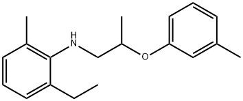 2-Ethyl-6-methyl-N-[2-(3-methylphenoxy)propyl]-aniline Struktur