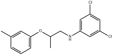 3,5-Dichloro-N-[2-(3-methylphenoxy)propyl]aniline Struktur