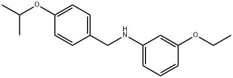 3-Ethoxy-N-(4-isopropoxybenzyl)aniline Struktur